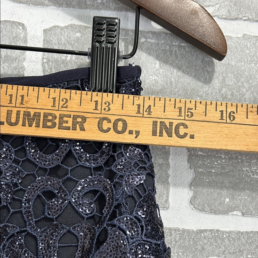 Anthropologie J.O.A. Navy Lace Mini Skirt | Size Small | Lined - Picture 5 of 9